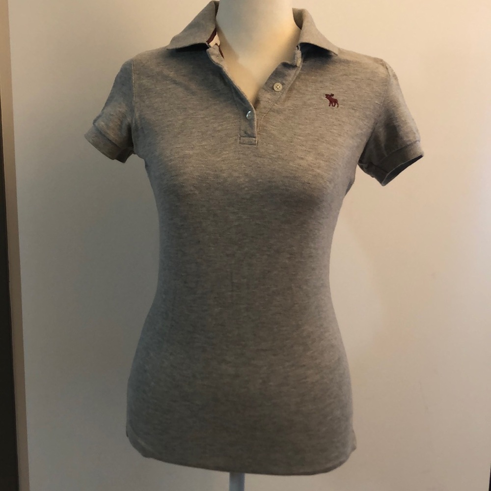 Abercrombie & Fitch Grey Polo